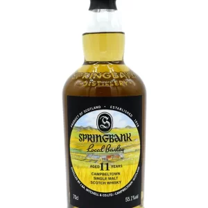 Feel an extraordinary whisky experience with Springbank 11 Local Barley 2023. A carefully crafted single malt whiskey, matured in ex-sherry, ex-bourbon and ex-rum casks, offering a unique combination of fruity aromas and unforgettable taste.
