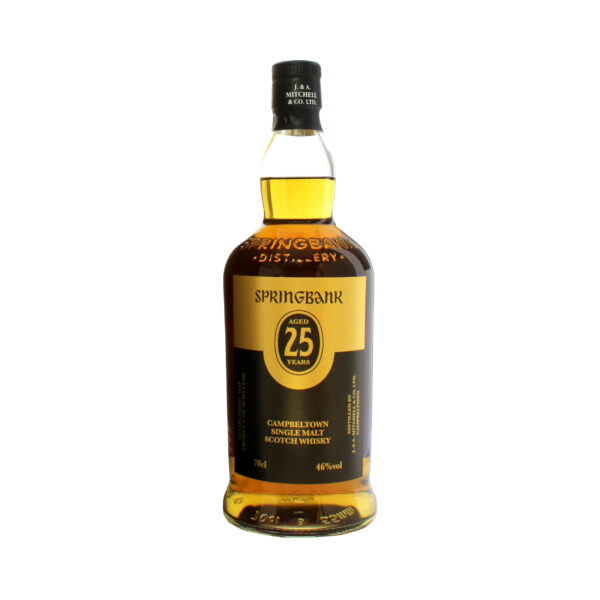 Discover the rare Springbank 25 2023 Whisky, matured in refill bourbon and sherry casks for 25 years. Enjoy inviting caramel and short crust notes with hints of dried pineapple and honeydew melon, as well as gingerbread, liquor ice, coffee grounds and peat smoke. Get your hands on this one-of-a-kind treat before it's gone!